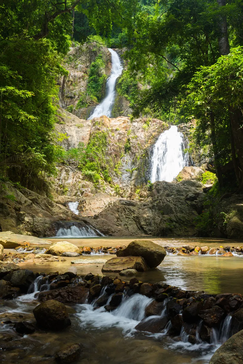 Wodospady, Św. Buddyjska i Słonie — Tajlandia