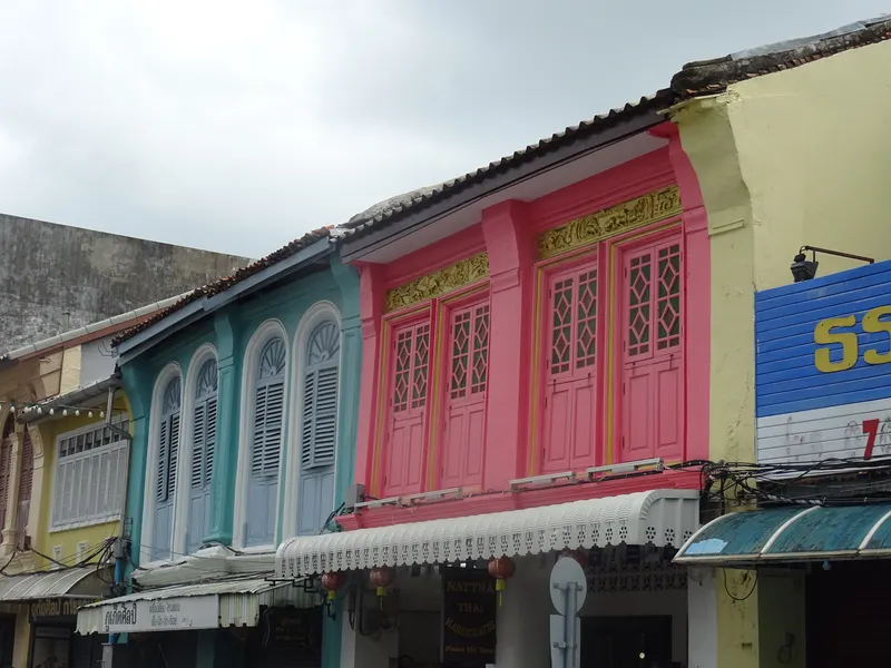 Kamienice Starego Miasta w Phuket